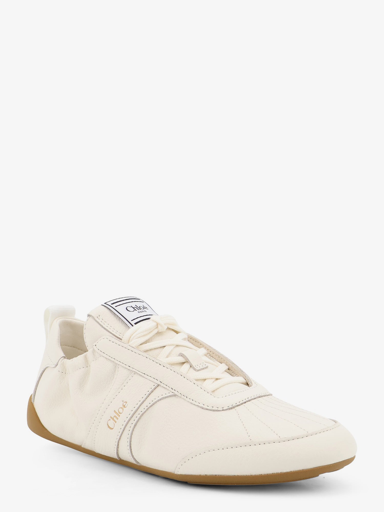 Chloé Kick leather sneakers with side logo, view 2
