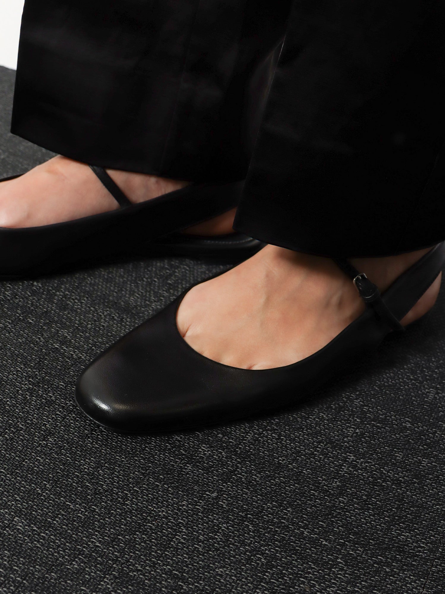 Toteme Leather ballerinas, view 2