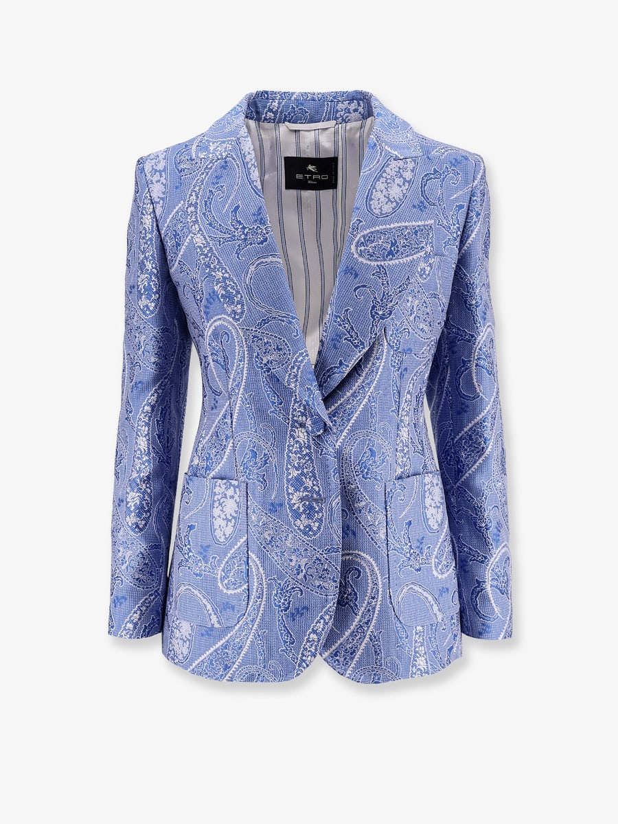 Etro Silk blend single-breasted blazer