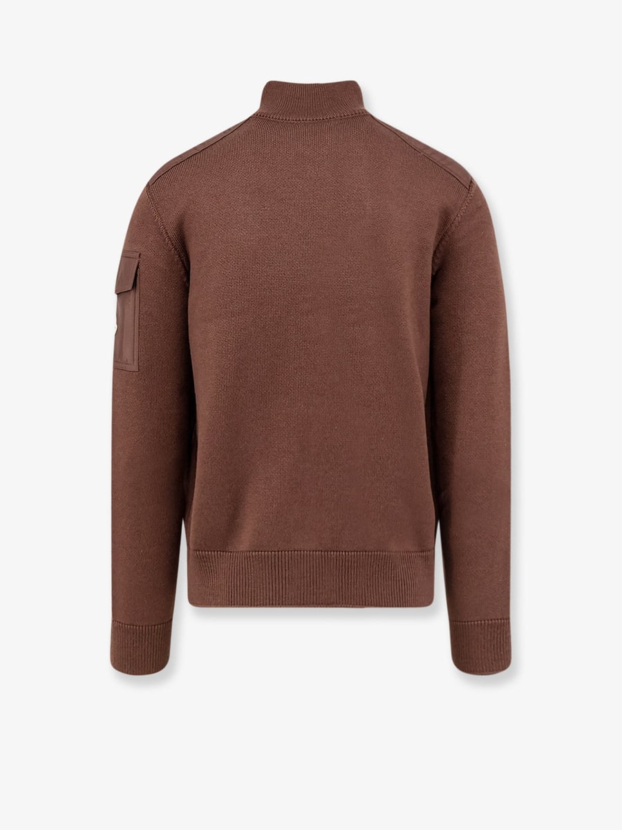 Moncler Virgin wool cardigan with Logo patch, view 2
