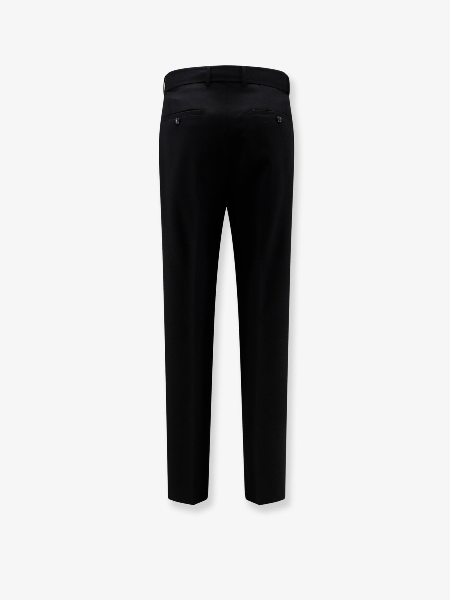 Tagliatore Nevil virgin wool trousers with belt, view 2