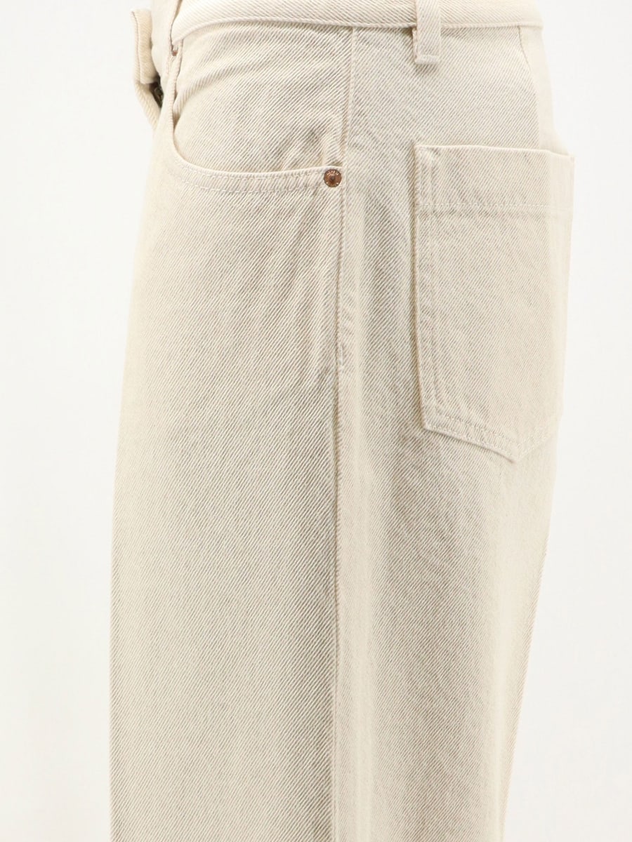 ASPESI Denim trousers with back logo patch, view 3