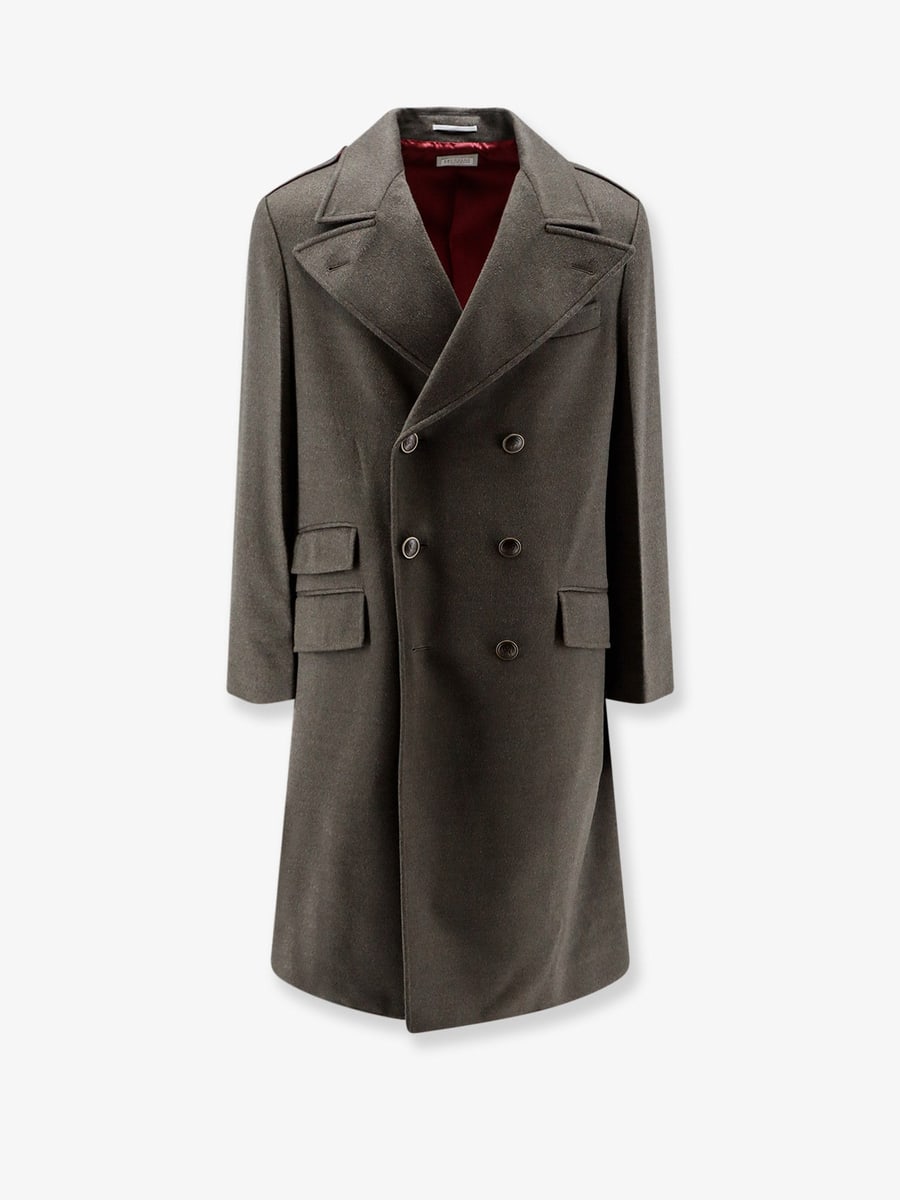 Brunello Cucinelli Double-breasted virgin wool coat