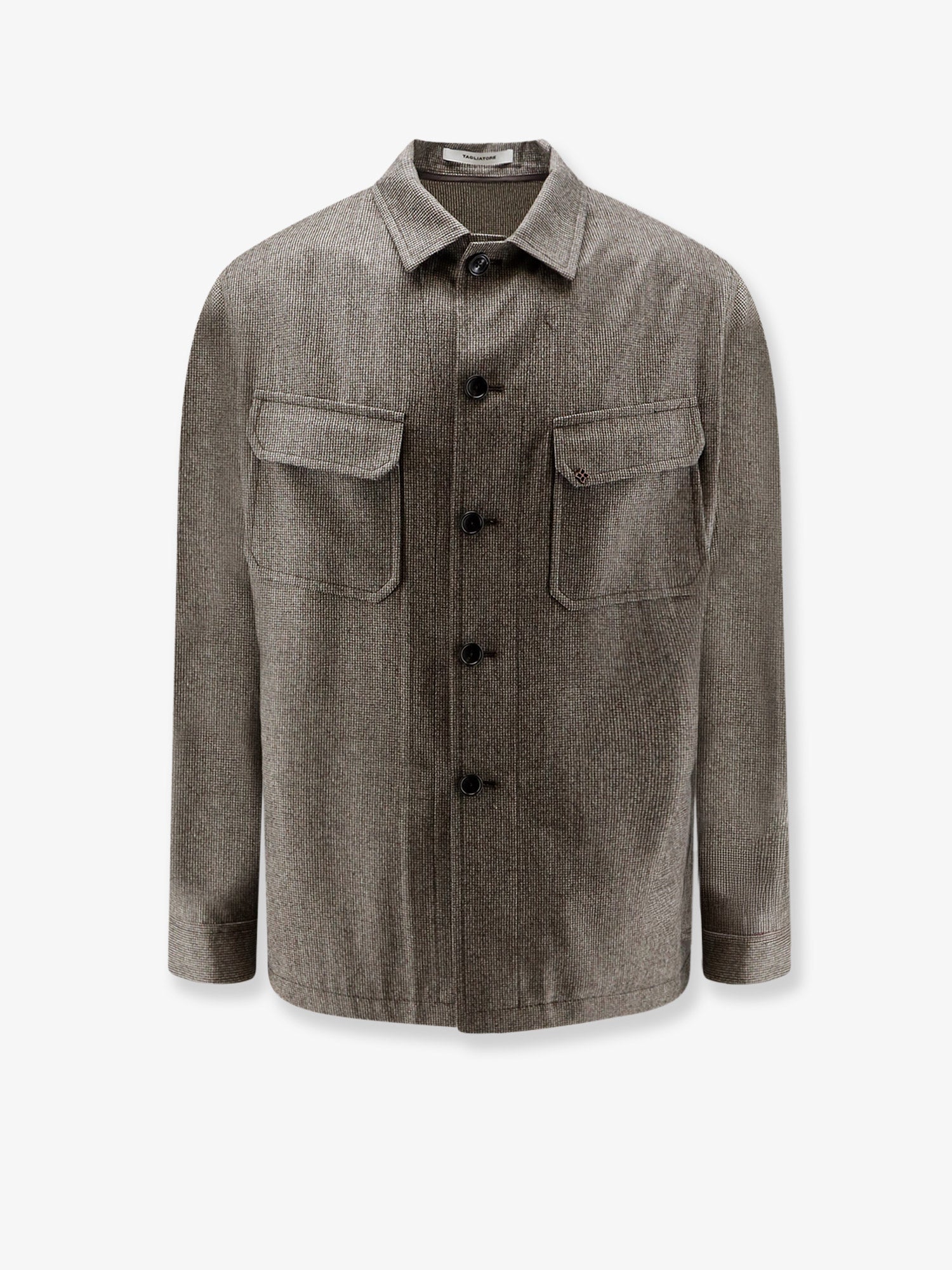Tagliatore Calvin pied-de-poule virgin wool shirt/jacket