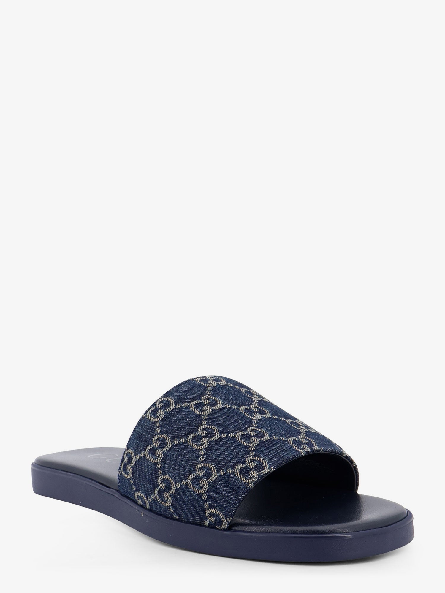 Gucci Denim sandals with GG motif, view 2