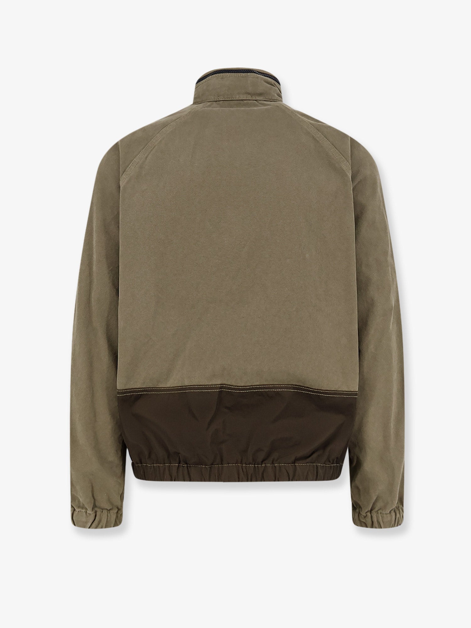 Stone Island Organic cotton jacket with nylon hood, view 2