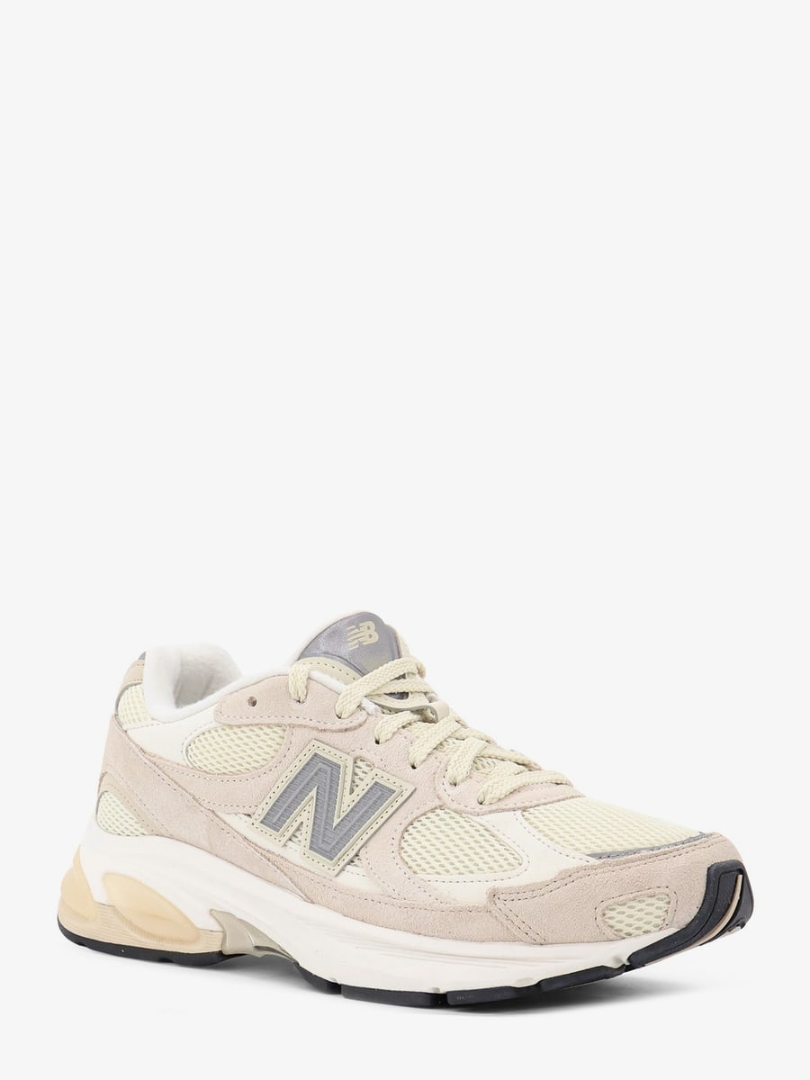 New Balance U2010 mesh and suede sneakers with side logo, view 2