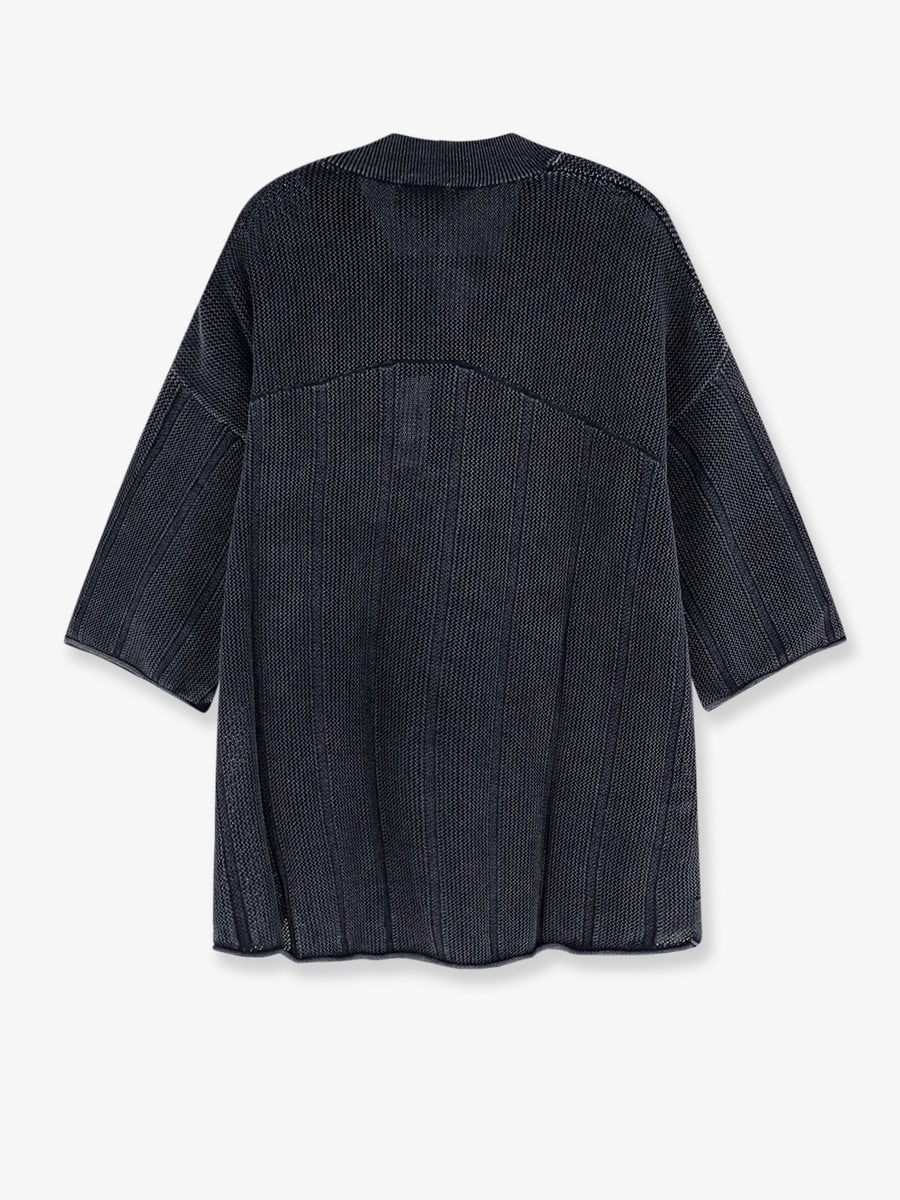 REPRESENT Cotton sweater with logo patch on the bottom, view 2