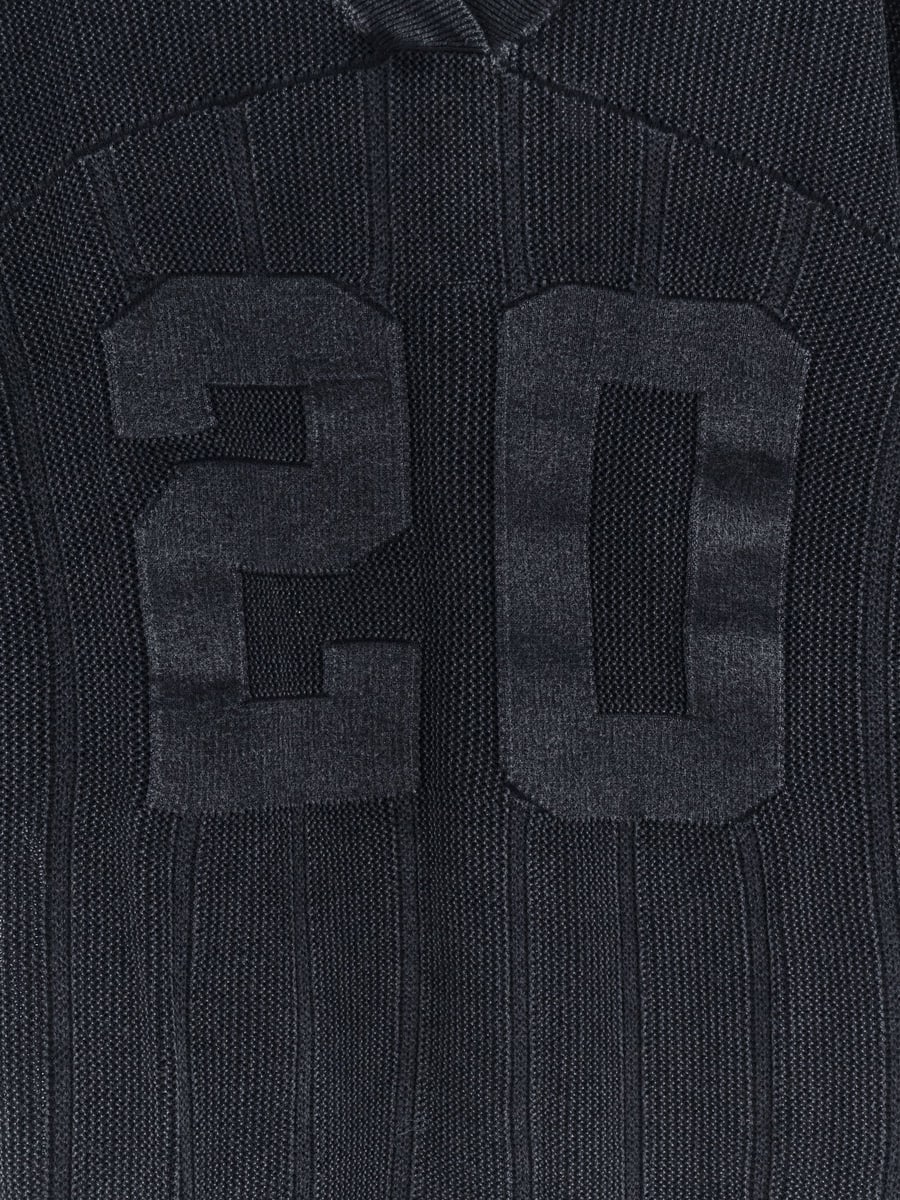 REPRESENT Cotton sweater with logo patch on the bottom, view 3
