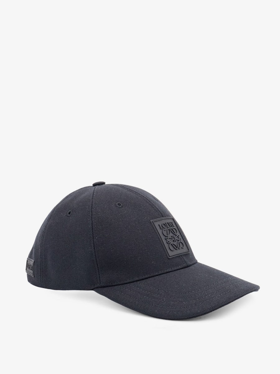 Loewe Cotton hat with rubber Anagram logo patch, view 2