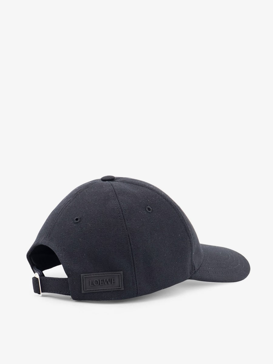 Loewe Cotton hat with rubber Anagram logo patch, view 3