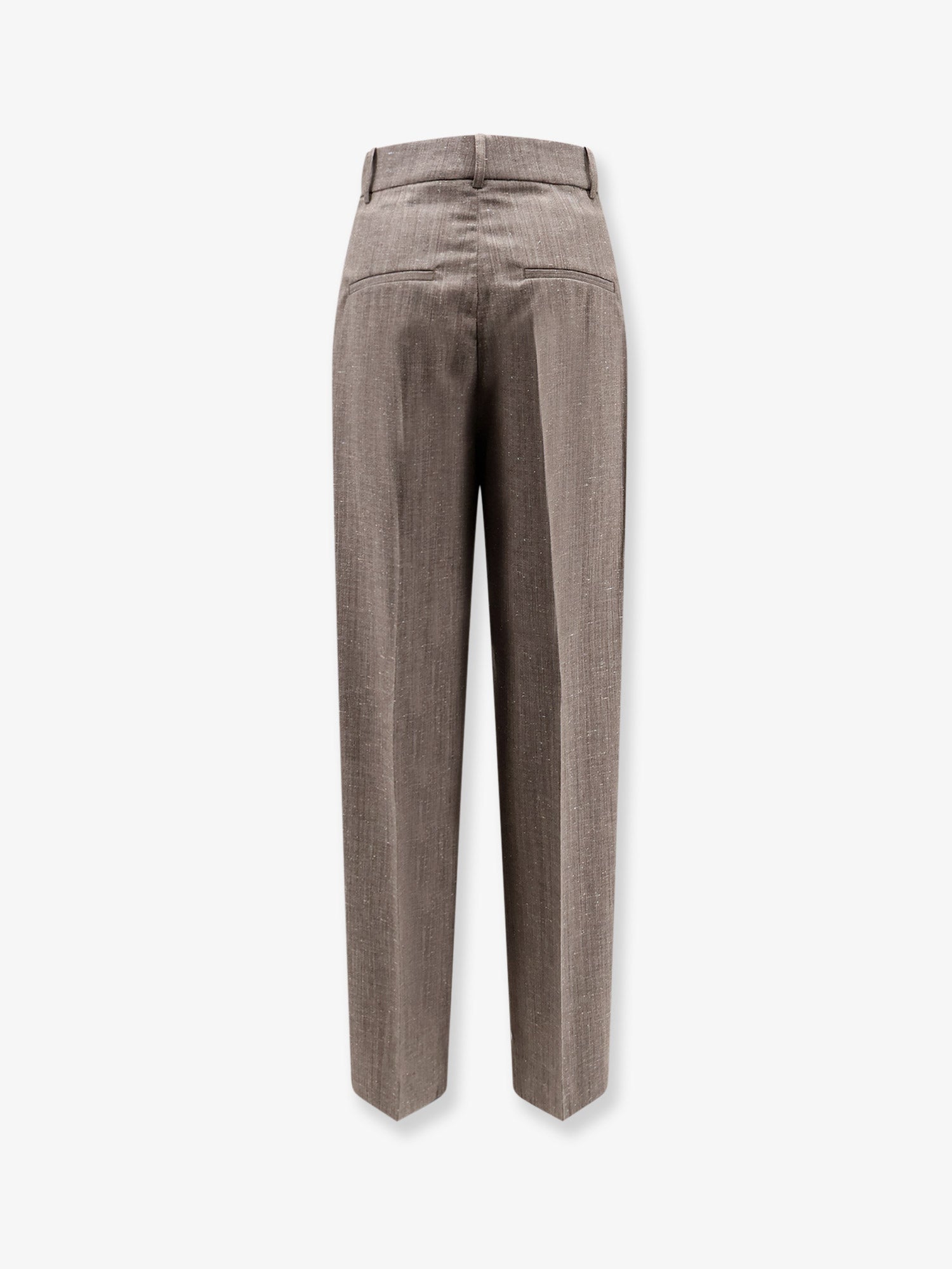 ROHE Mélange wool and viscose trousers, view 2