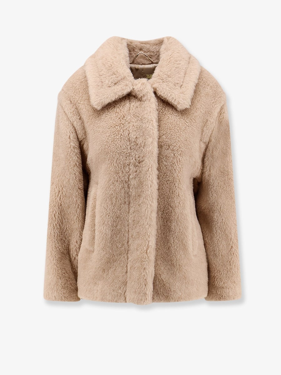 Max Mara Mxmtritone alpaca, virgin wool and silk jacket