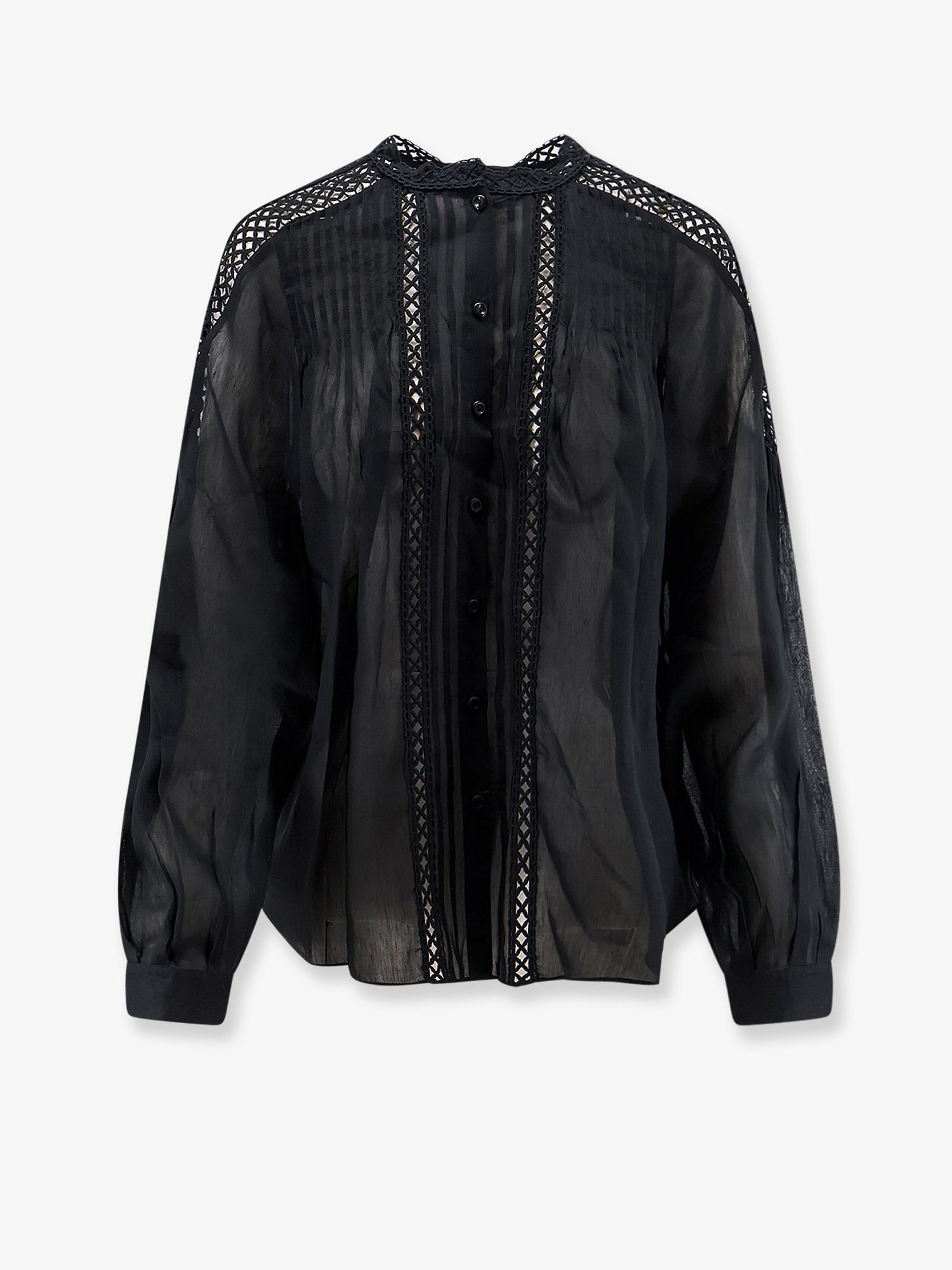MARANT ETOILE Polda viscose and linen shirt