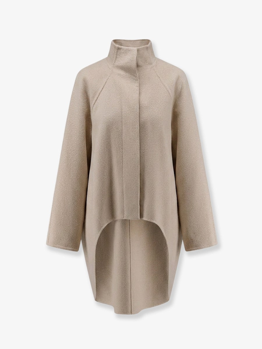 Alaïa Asymmetrical cashmere coat