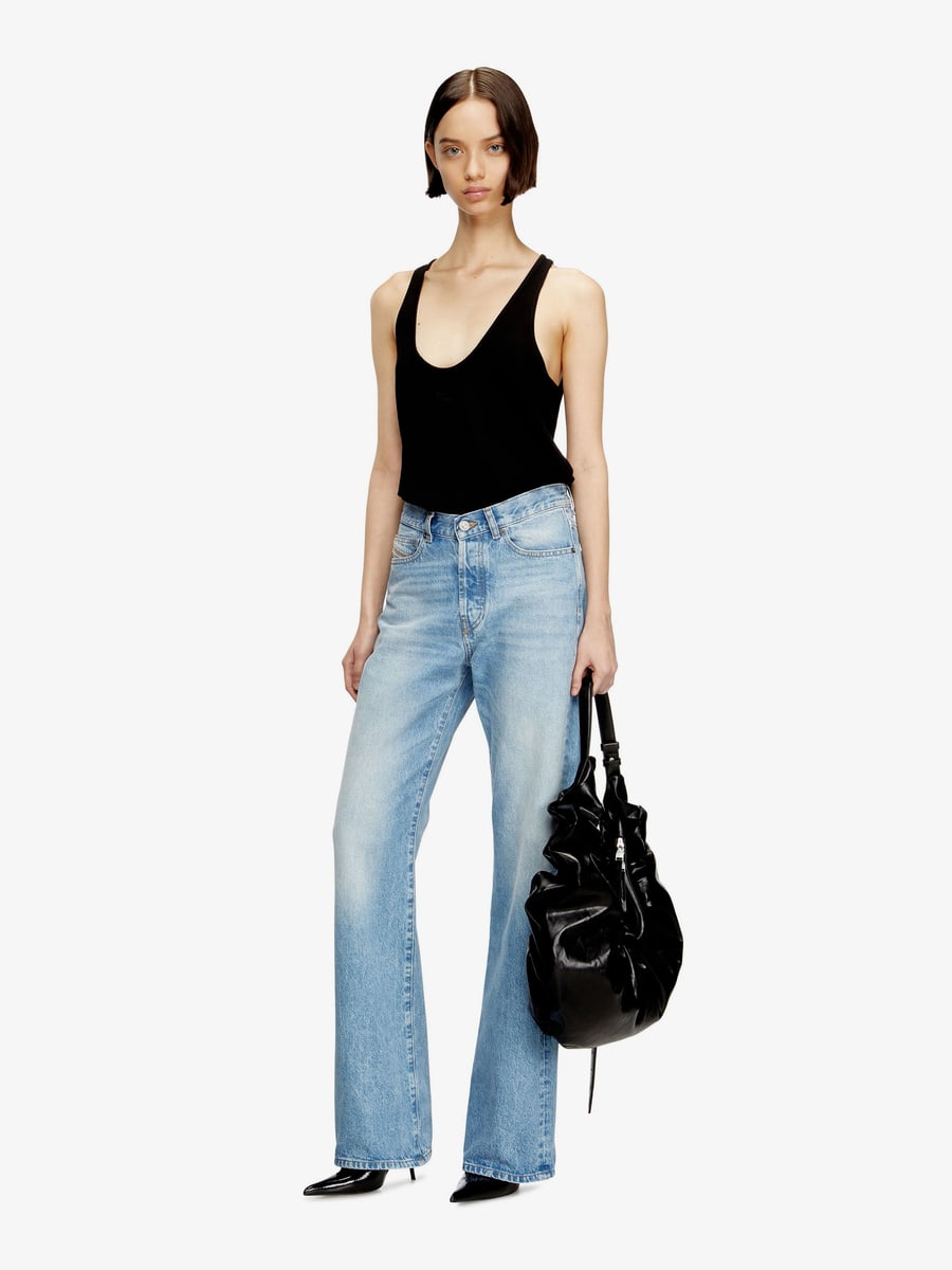 Diesel Ribbed cotton tank top, view 2