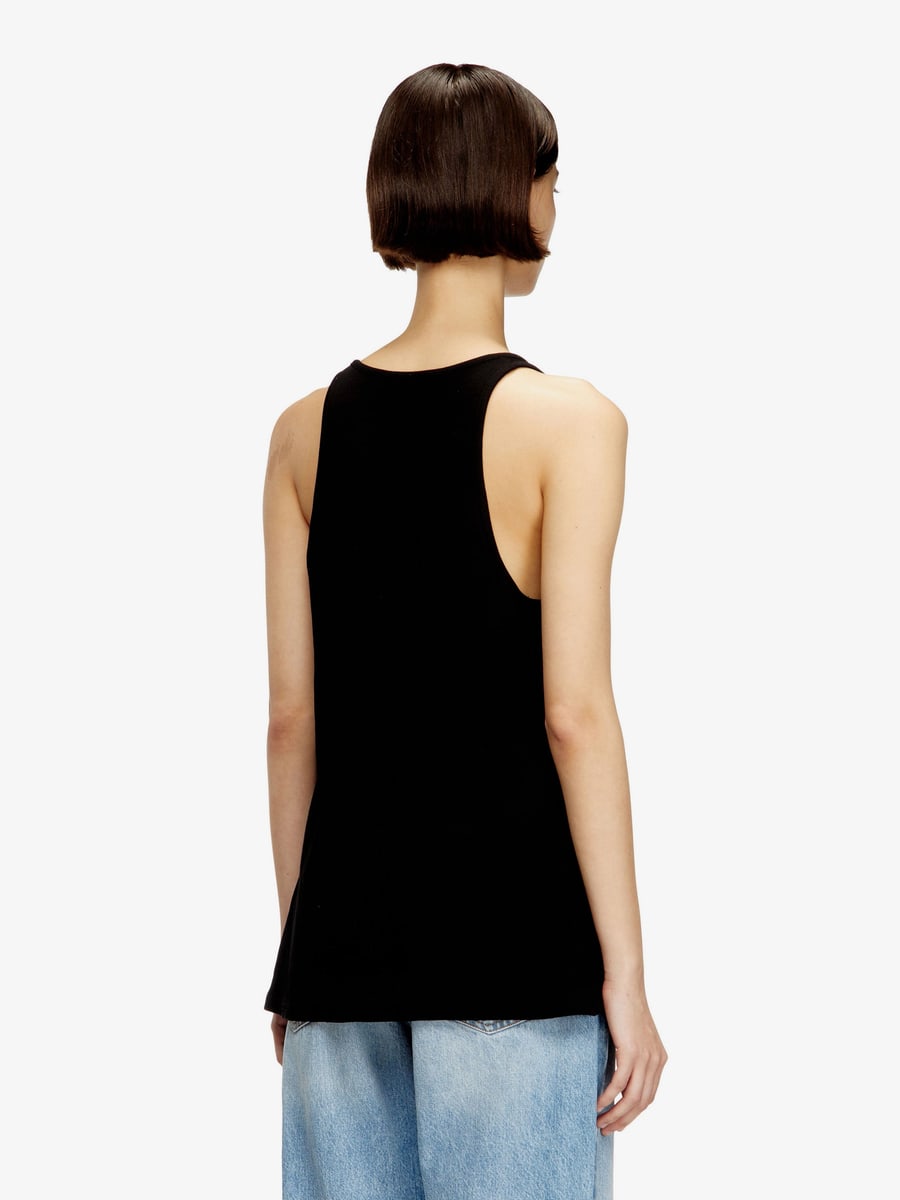 Diesel Ribbed cotton tank top, view 4
