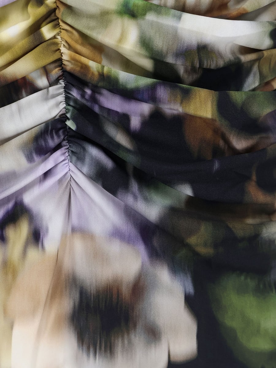 AMAZUÌN Natalie multicolor jersey dress, view 3