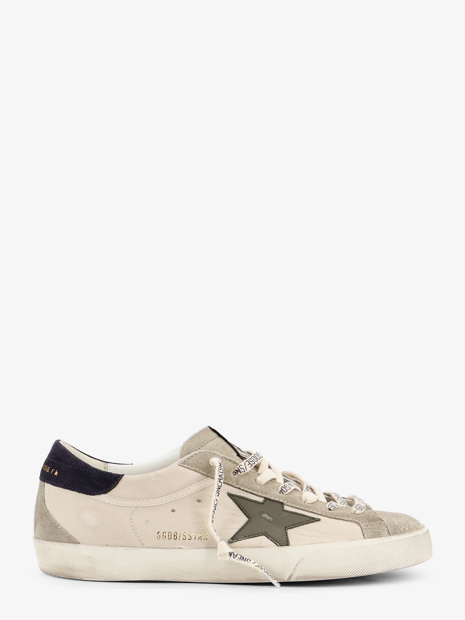 Golden Goose Super-star leather and suede sneakers with iconic side logo