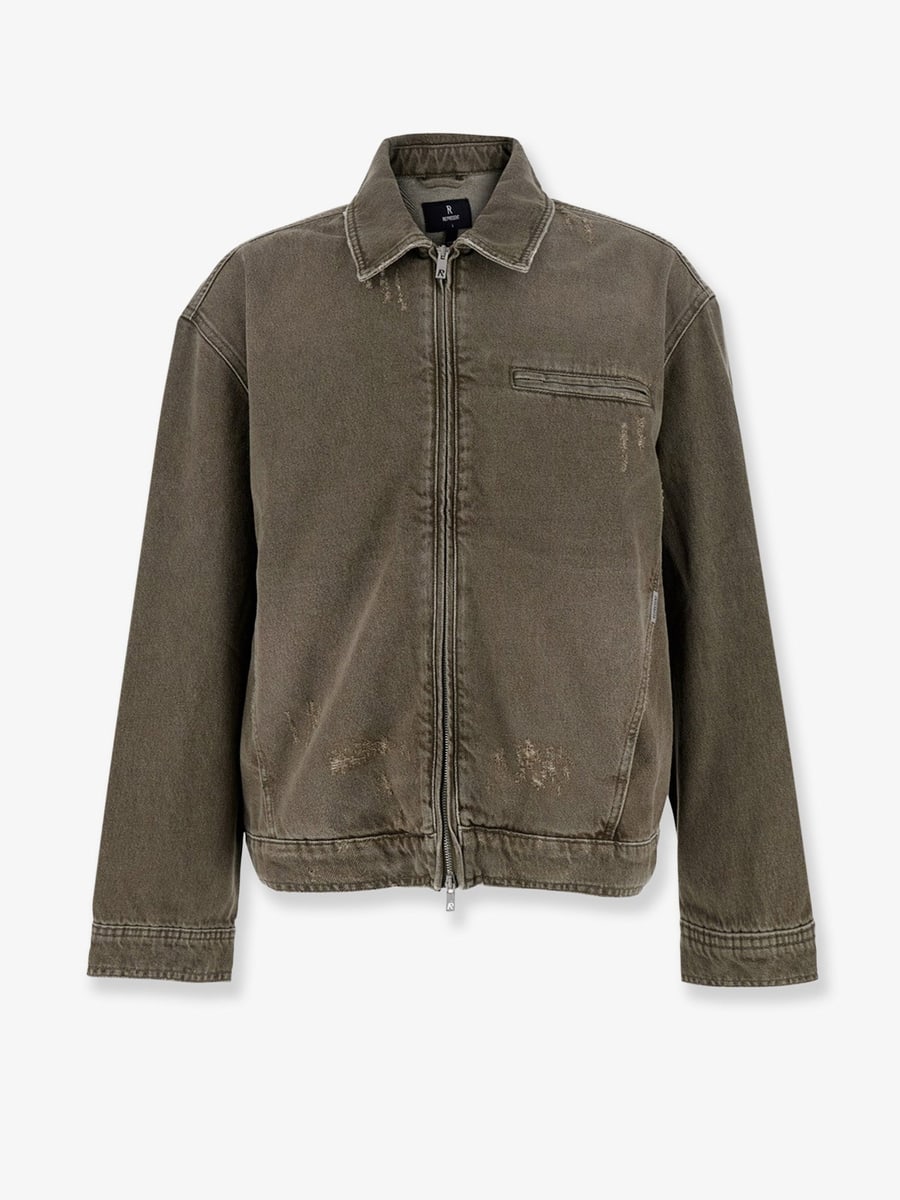 REPRESENT Denim jacket with distressed effect