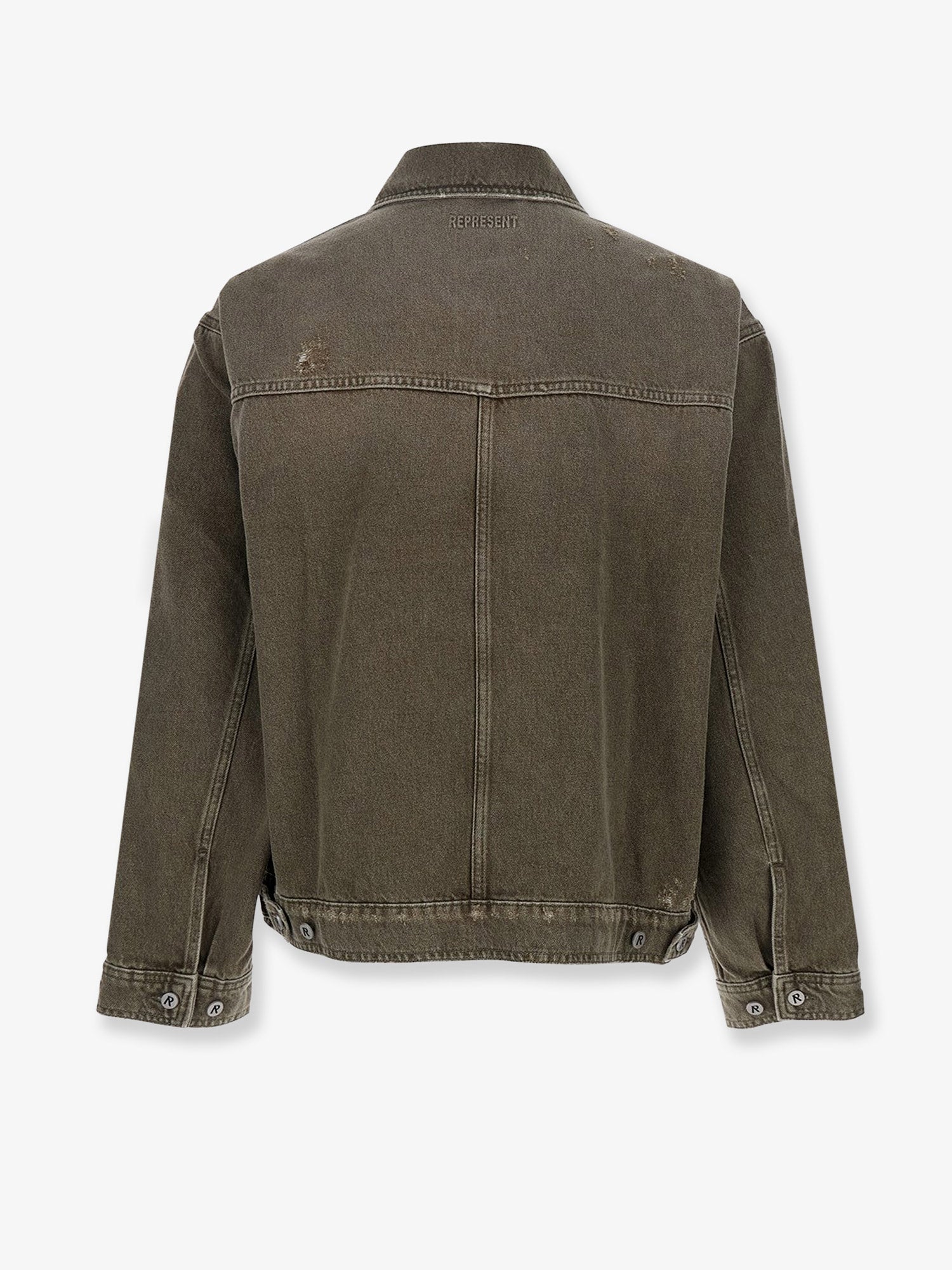 REPRESENT Denim jacket with distressed effect, view 2