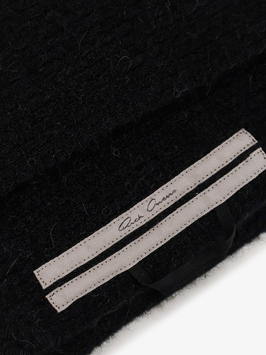 Rick Owens Alpaca blend scarf, view 2