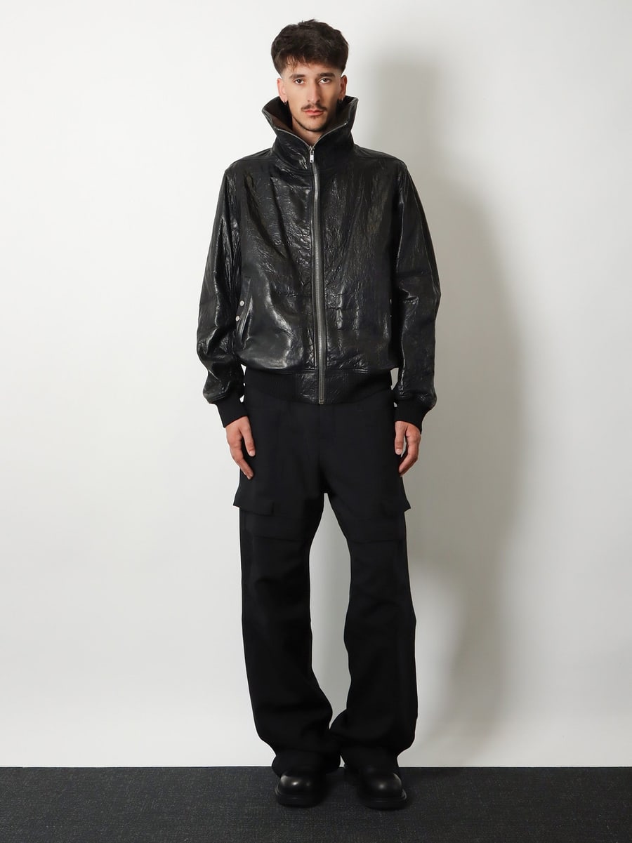 Rick Owens Dracuflight leather jacket, view 2