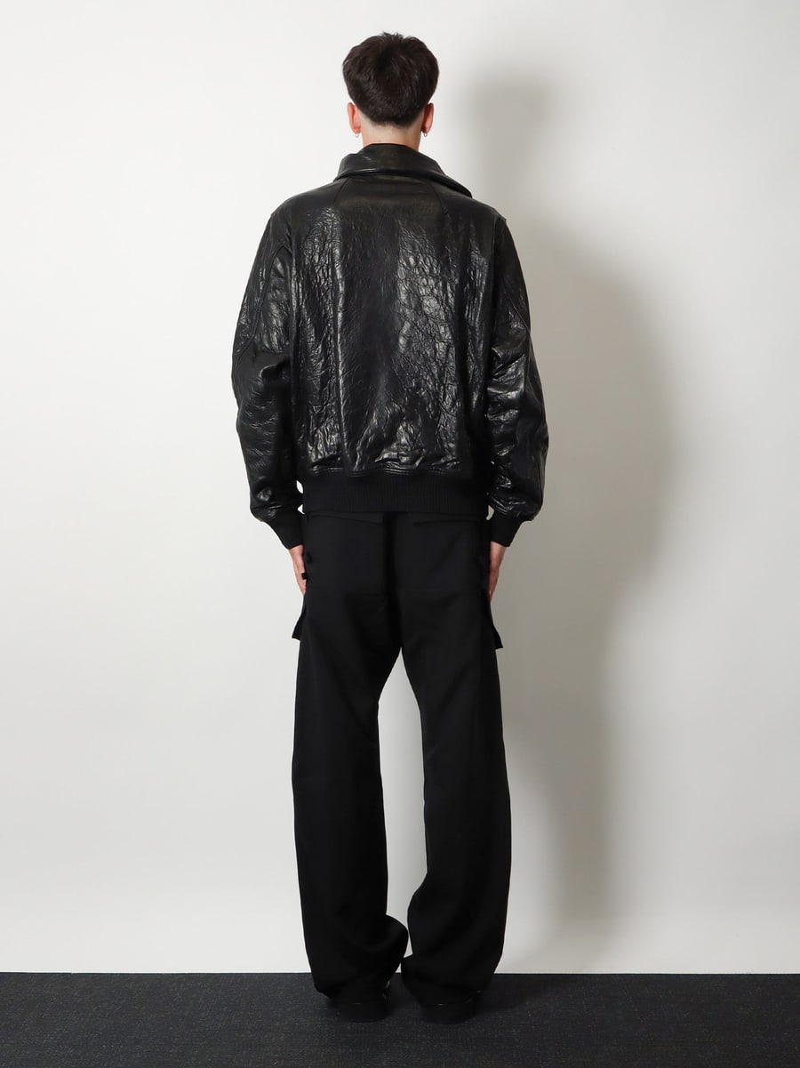 Rick Owens Dracuflight leather jacket, view 3