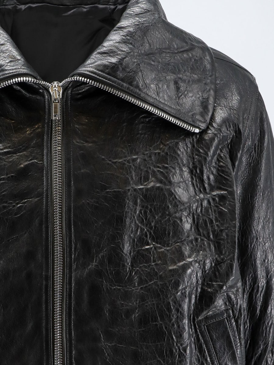 Rick Owens Dracuflight leather jacket, view 5