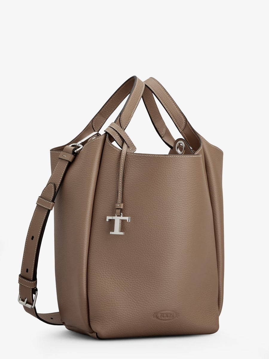 Tod's Mini leather bucket bag, view 3