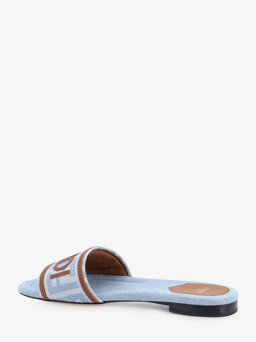 Fendi Sunshine FF denim sandals, view 3