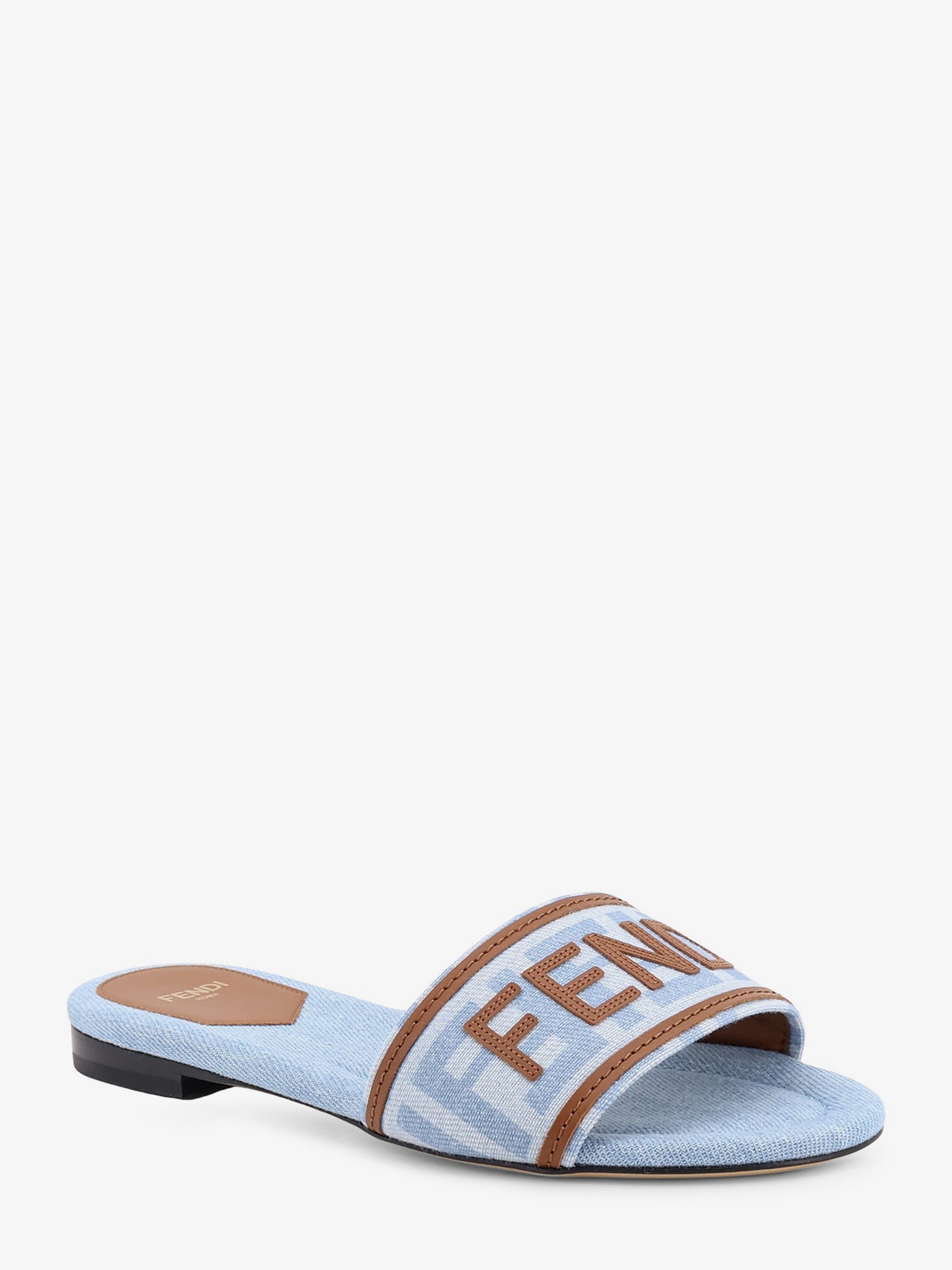 Fendi Sunshine FF denim sandals, view 2