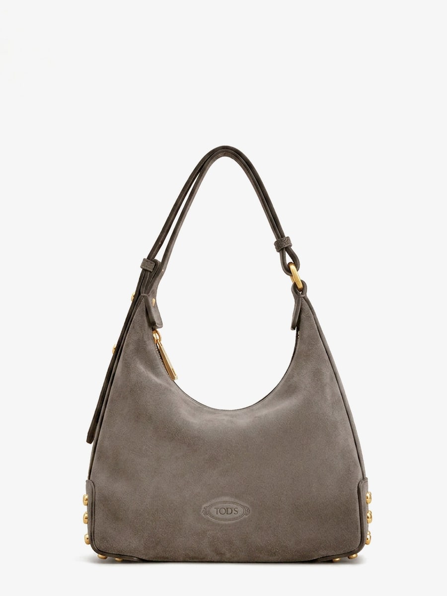 Tod's Mini Bag Metal Dots suede crossbody bag