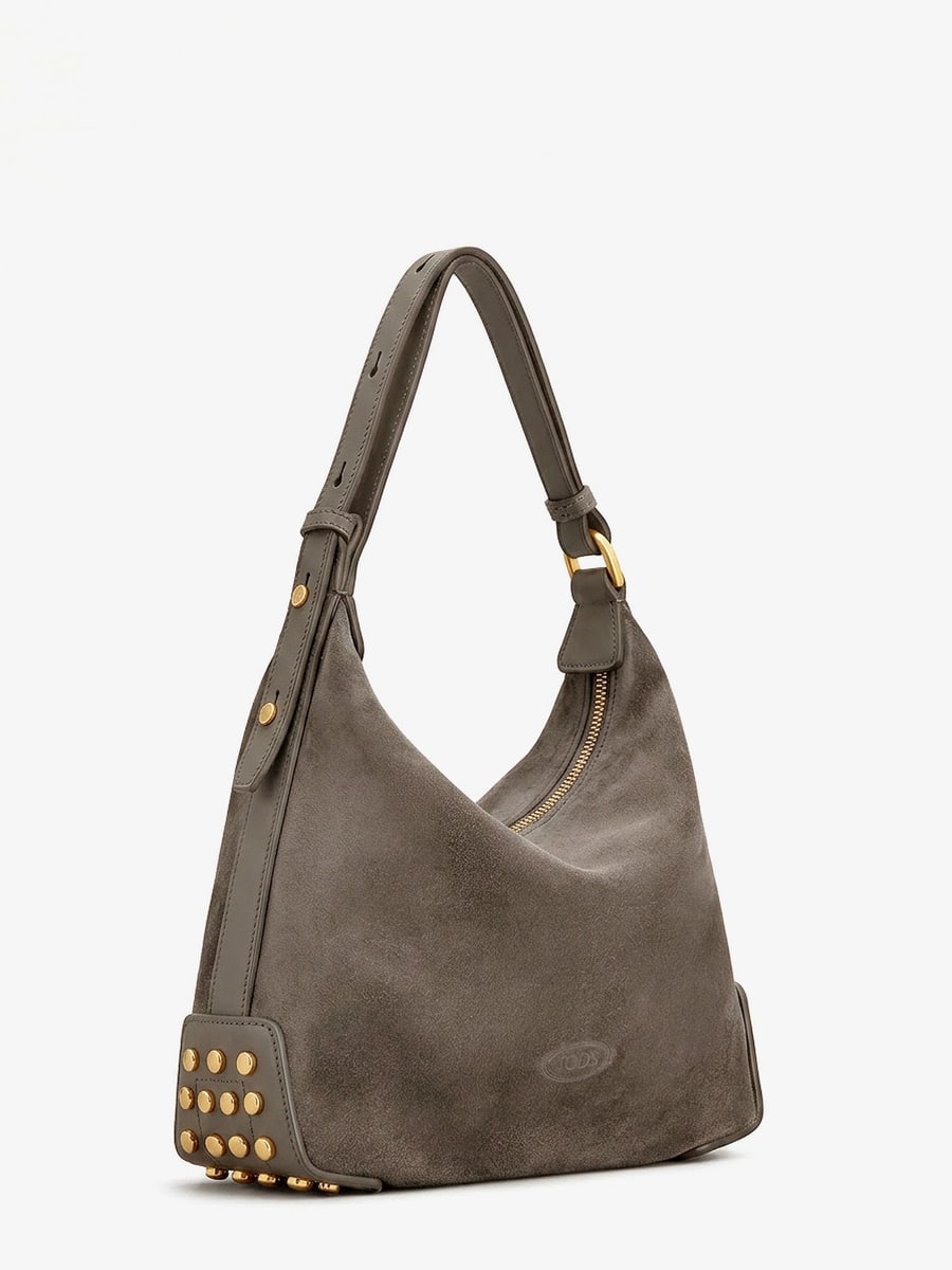 Tod's Mini Bag Metal Dots suede crossbody bag, view 3