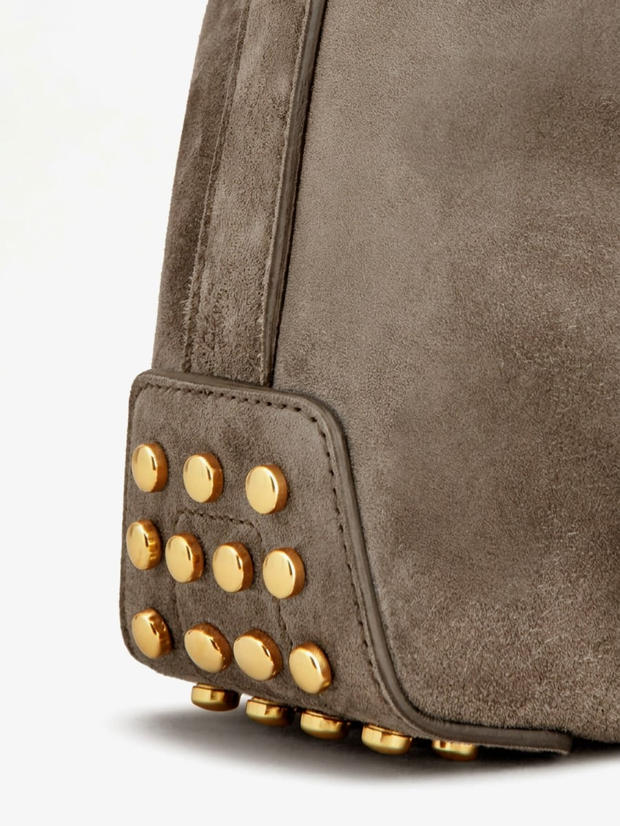 Tod's Mini Bag Metal Dots suede crossbody bag, view 4