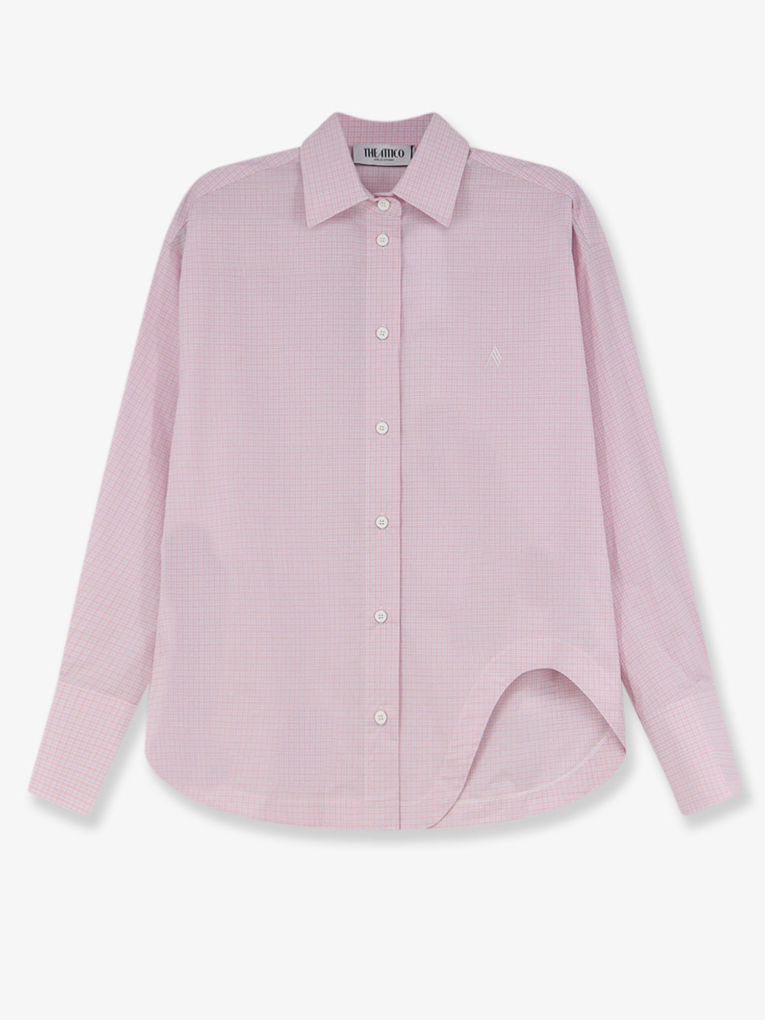 The Attico Cotton shirt with front embroidered logo