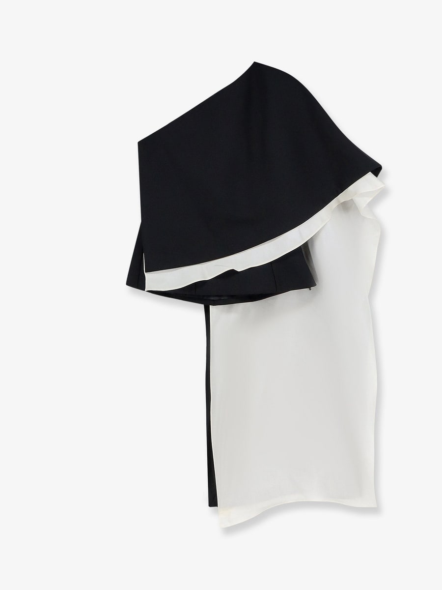 ROHE Wool blend top with silk inserts