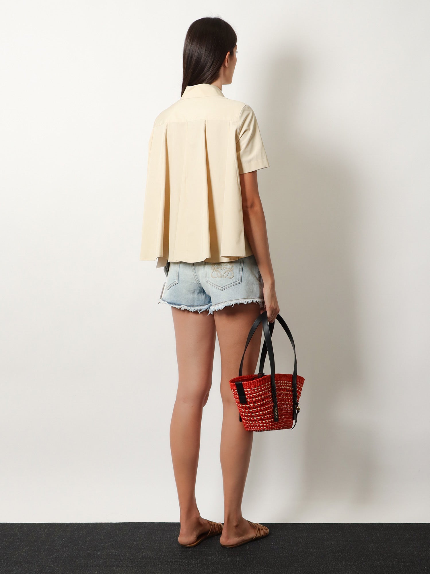 Loewe Paula's Ibiza -Braid Basket Small Small Iraca Palm Leaf Shoulder Bag, view 2