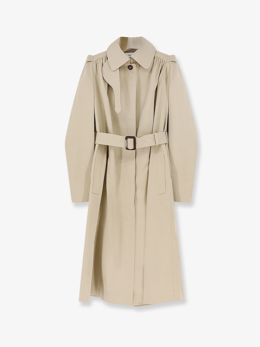 Alexander McQueen Cotton trench with Puff sleeves