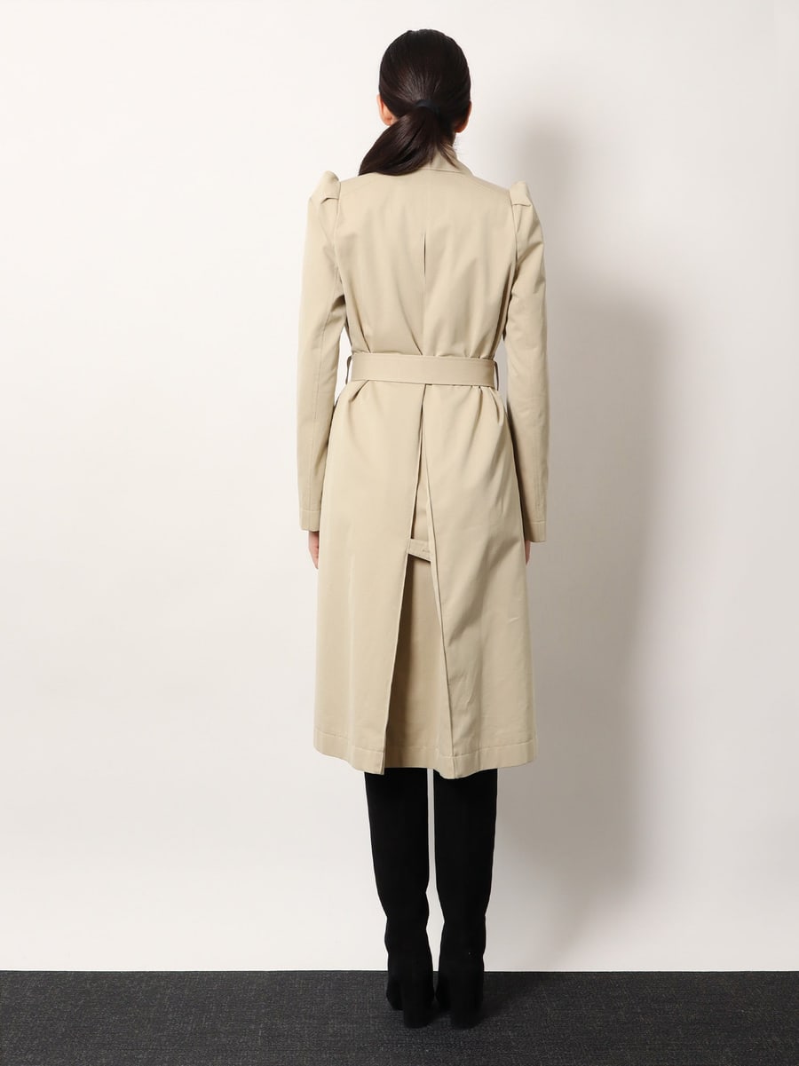 Alexander McQueen Cotton trench with Puff sleeves, view 3
