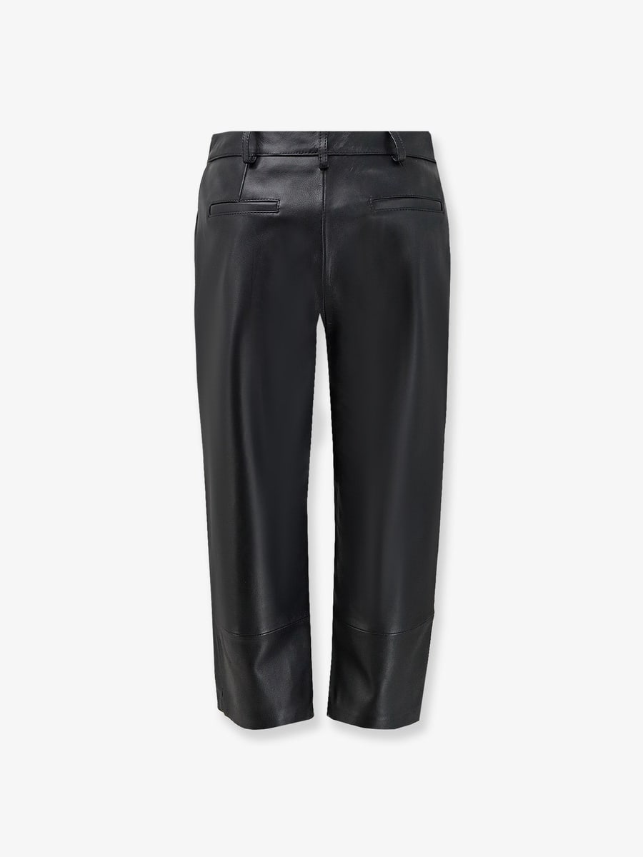THE FRANKIE SHOP Lior Capri leather trousers, view 2