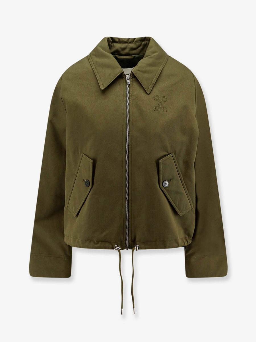 CLOSED Cotton jacket with Logo embroidery