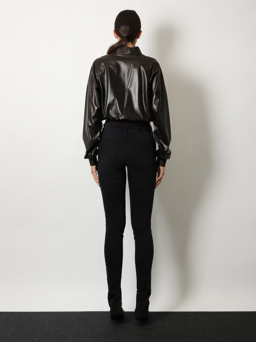 Gucci Soft nappa leather bomber jacket, view 3