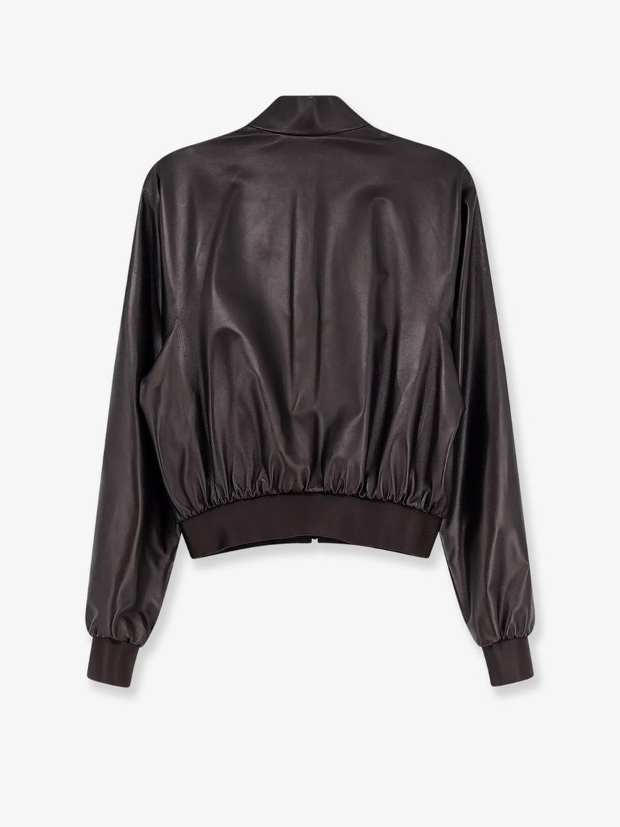 Gucci Soft nappa leather bomber jacket, view 4