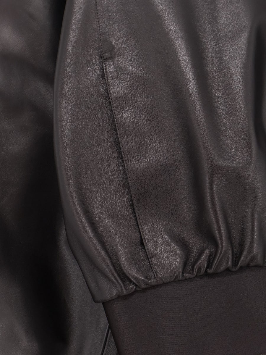 Gucci Soft nappa leather bomber jacket, view 5