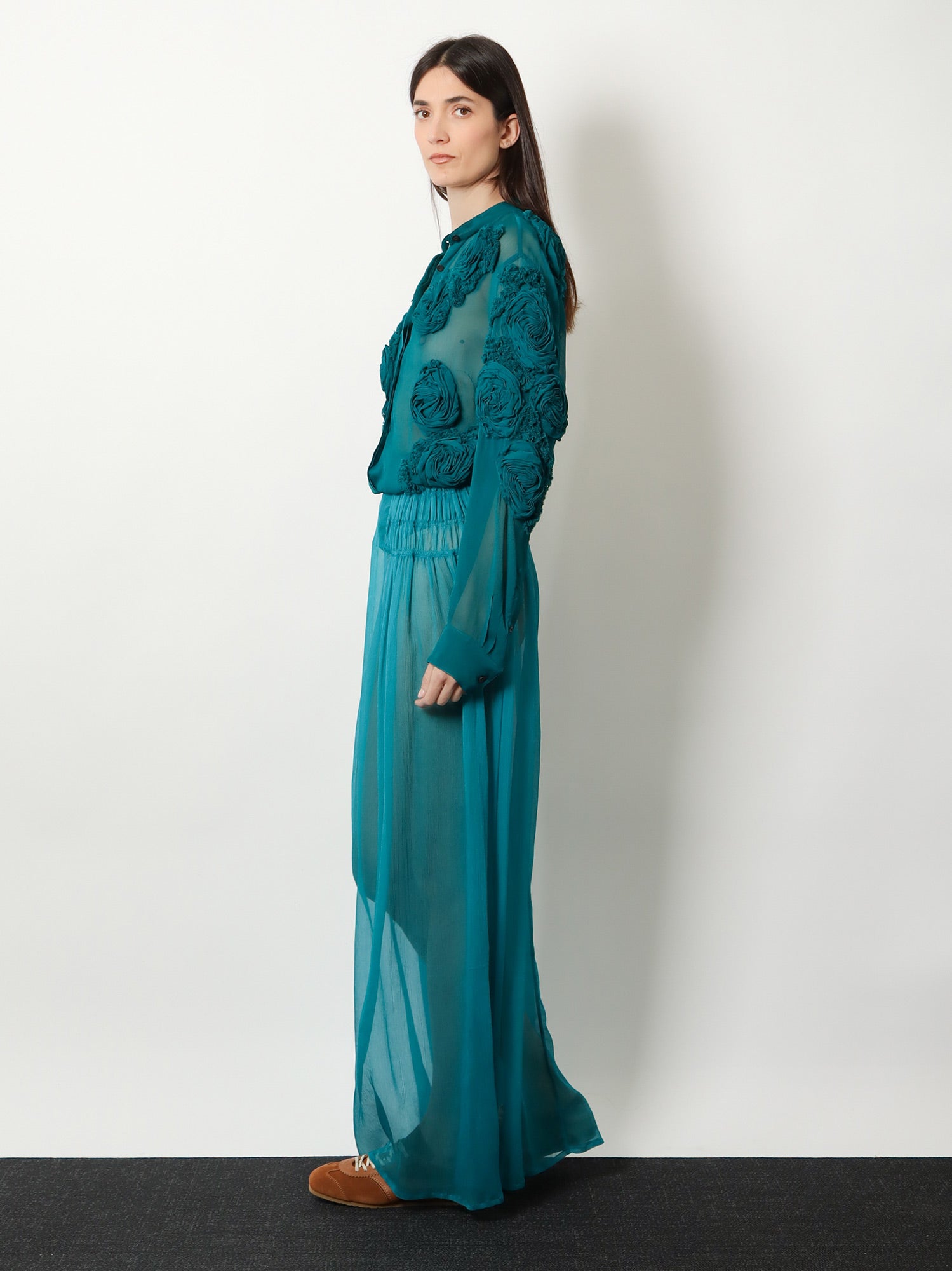 Dries Van Noten Scarlett silk skirt, view 2