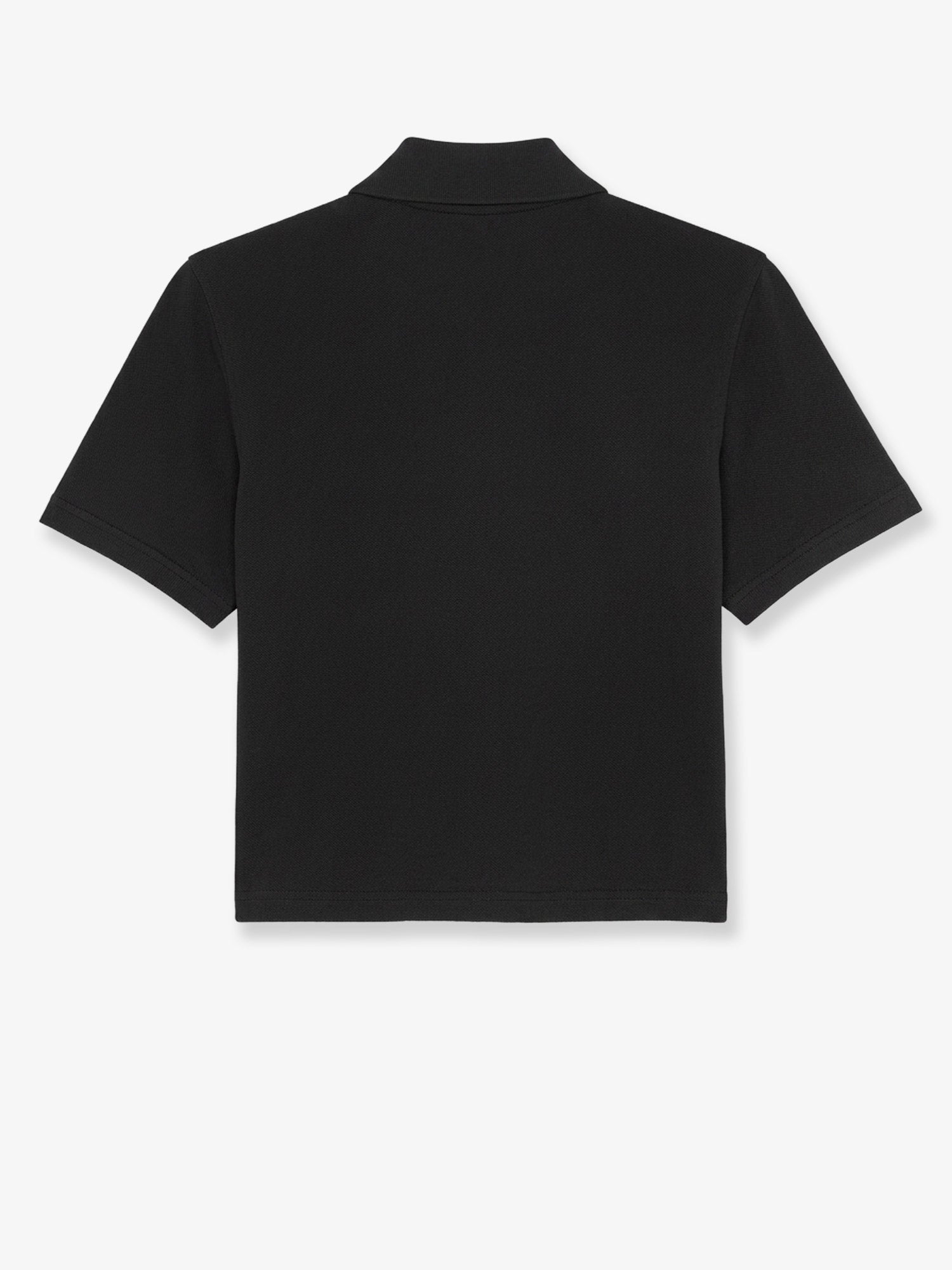 Saint Laurent Cassandre Cotton Piqué Cotton Polo Shirt, view 2