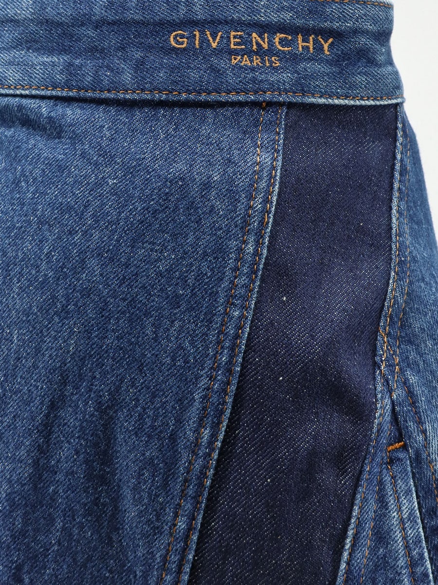 Givenchy Cocoon denim blue mini skirt, view 3