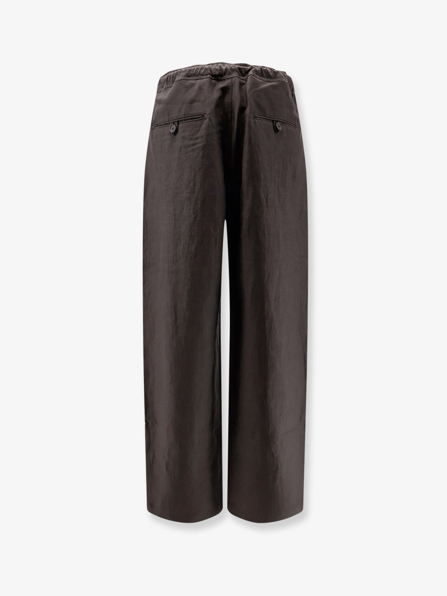 STUDIO NICHOLSON Linen and wool blend trousers, view 2