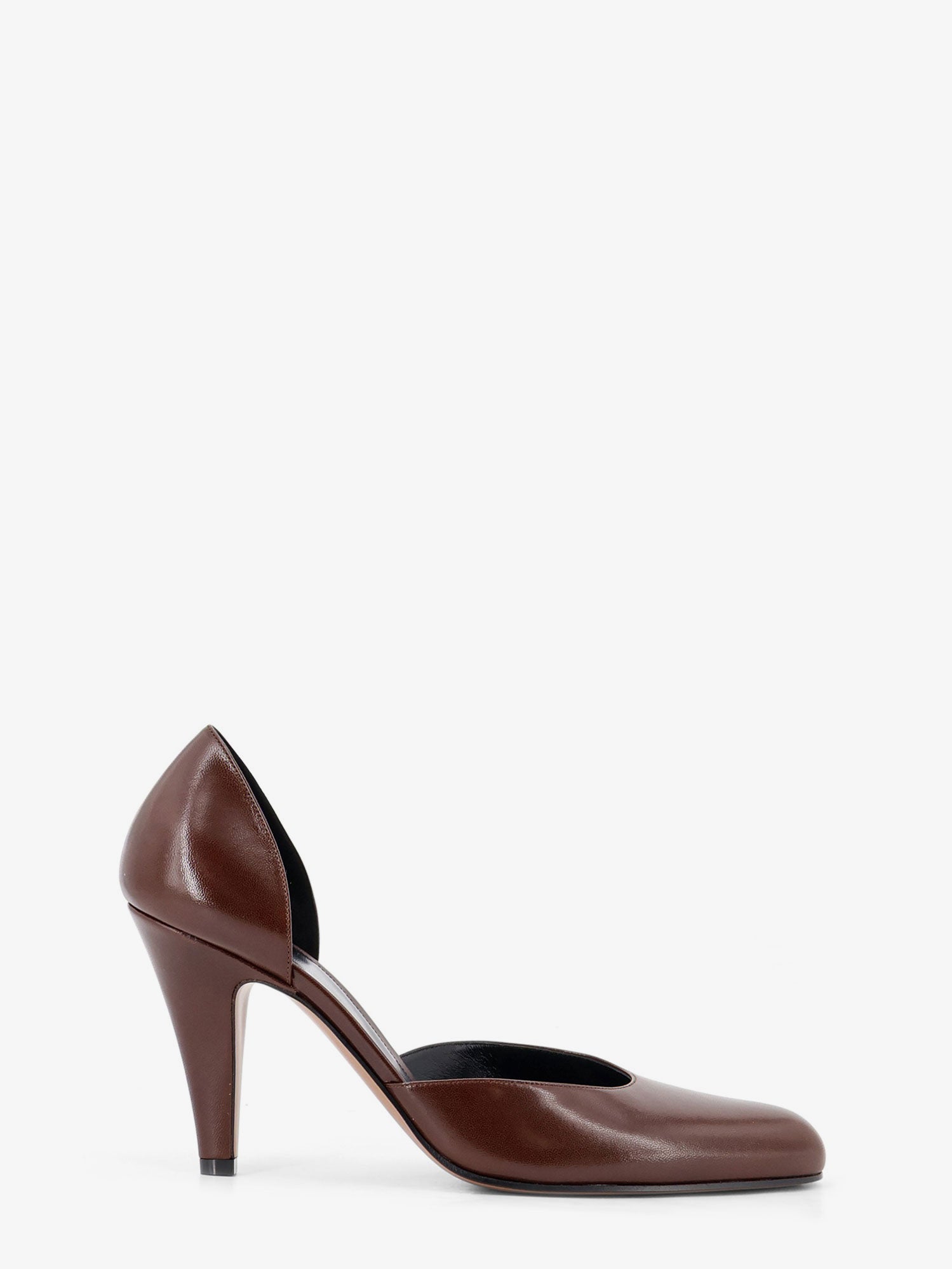 The Row D'Orsay Ornella leather pumps